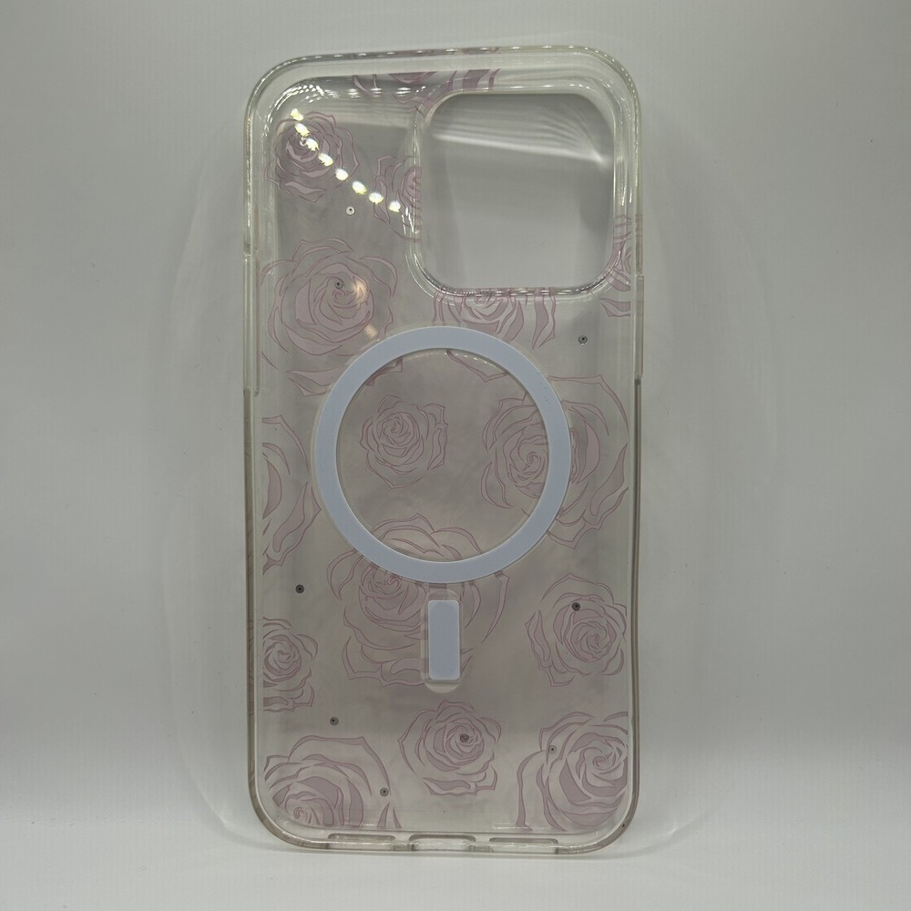 For iPhone 14 Pro Max Roses and Diamonds Phone Case Clear Cover - Picture 4 of 6